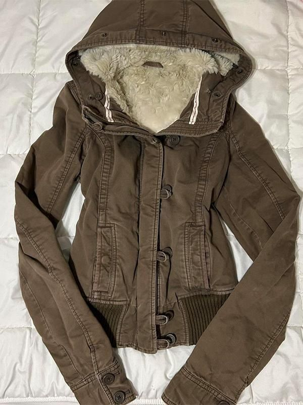 Brown Hooded Jacket